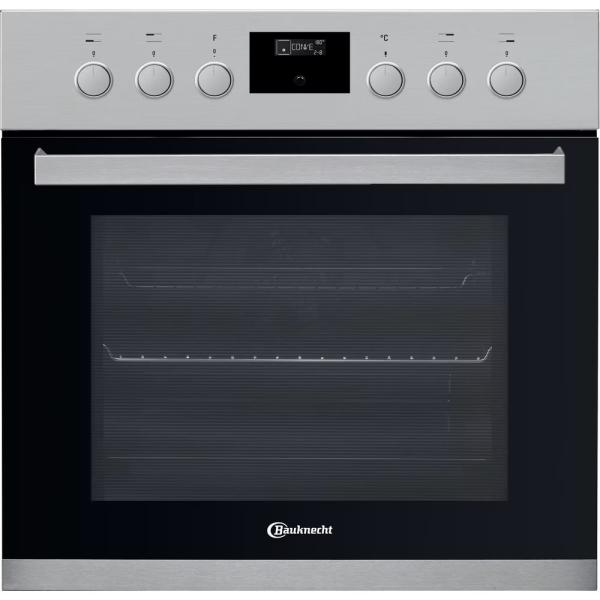 Bauknecht HIS3 EP8V2 IN - Einbauherd für Elektrokochfelder, Pyrolyse, Edelstahl, 65 L, 60 cm
